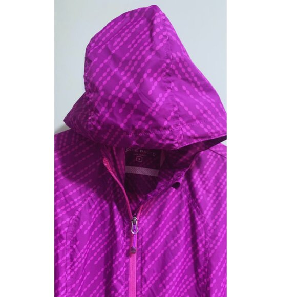 Eddie Bauer Women Lightweight Windbreaker Jacket Purple with Hoodie Size SMALL - Picture 7 of 10